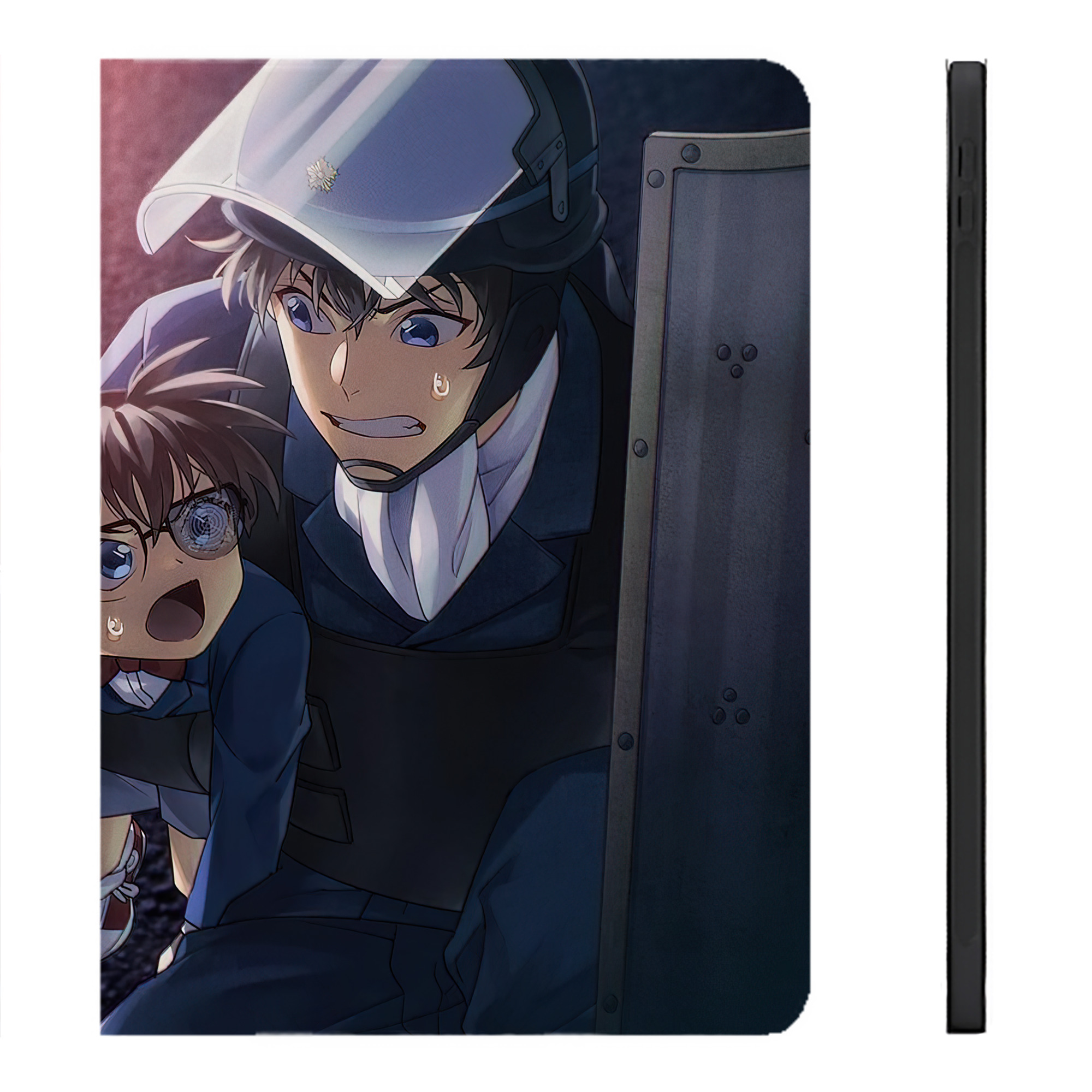 （画像用） 名探偵コナン Detective Conan IPadケース ペンホルダー付き ブックスタイルデザイン